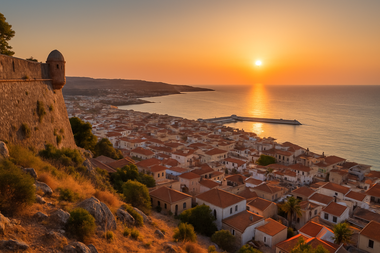 Fortezza Sonnenuntergang Kreta